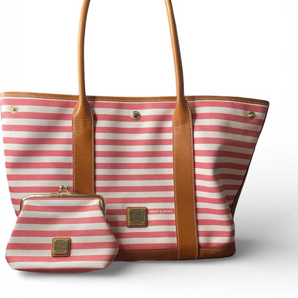 2 for 1 Dooney & Bourke Allison tote and matching kisslock wallet